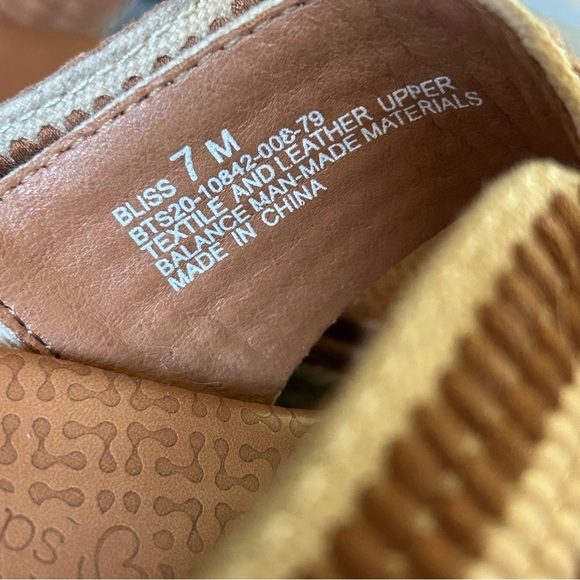 Baretraps Bliss Sandals Posture Plus Espadrille Platform Burnt Tan Size 7 - Picture 9 of 11